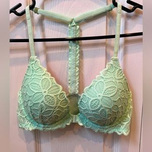 Never Worn VS Lace Mint Green Bra